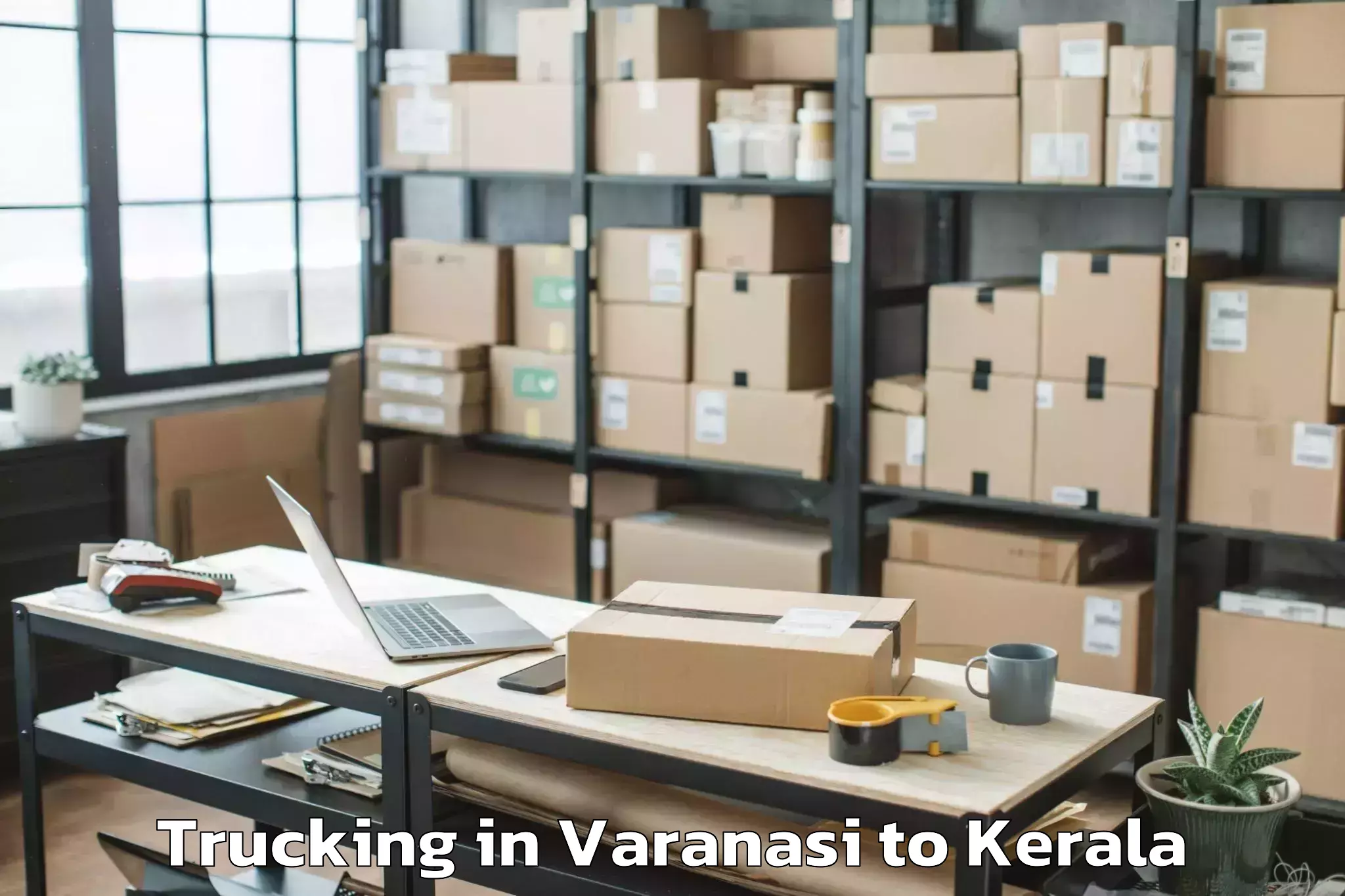 Professional Varanasi to Pappinissheri Trucking